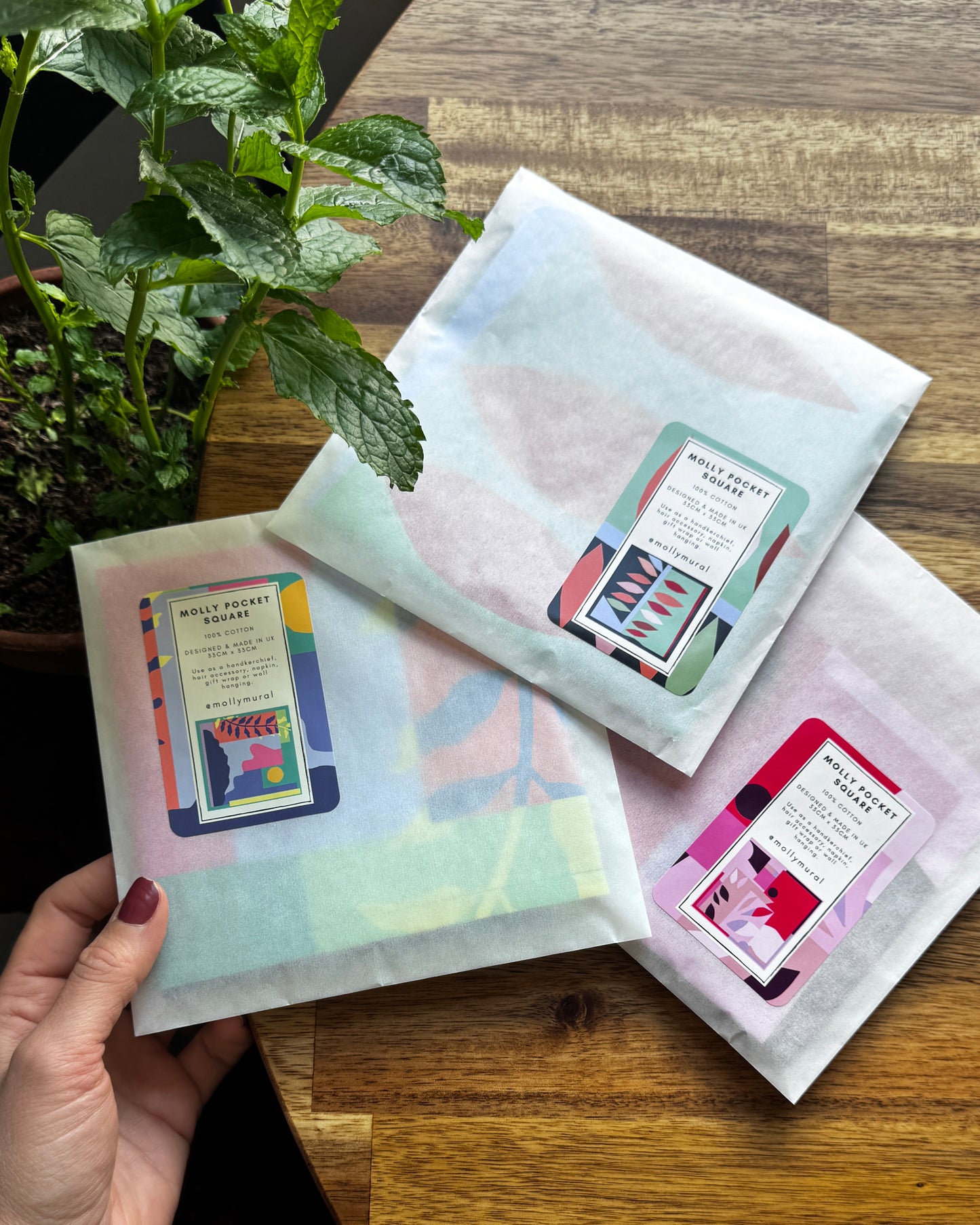 Molly Pocket Square - Set of 3