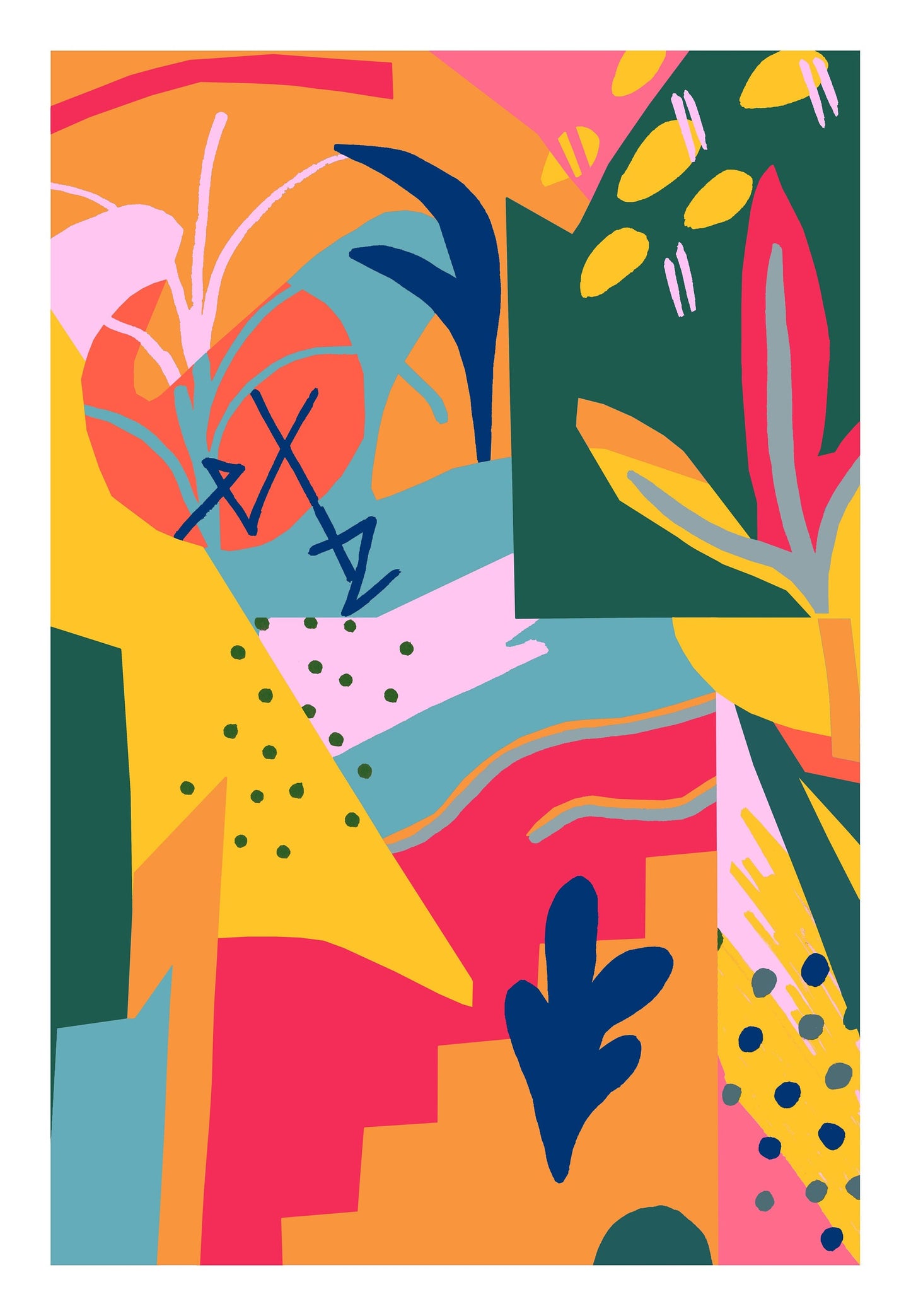 TROPICAL KISS - 6ft x 4ft Fine Art Print